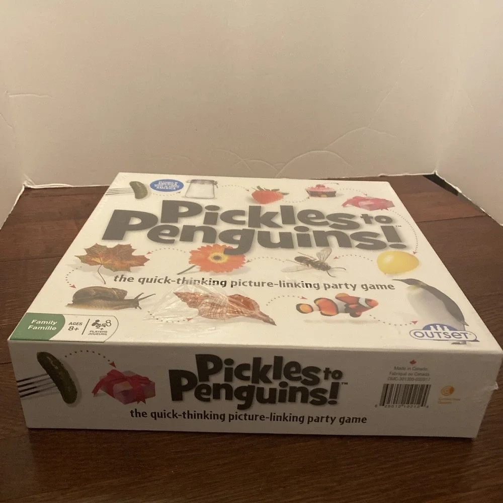 Pickles To Penguins‎ Board Game Quick Thinking Picture Link Family Party Game